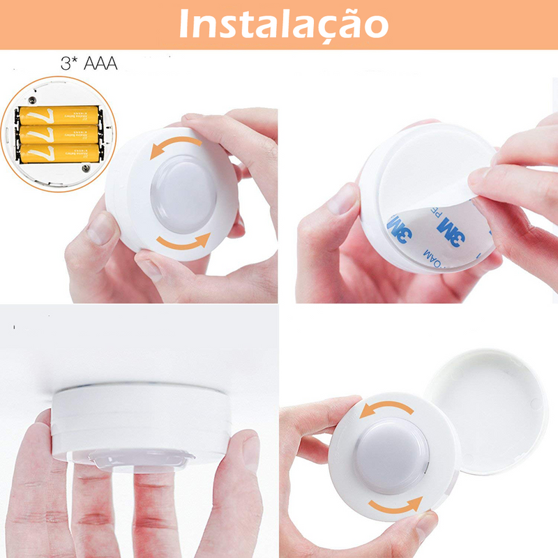 Luminária Smart LED - Sensor e Controle Remoto